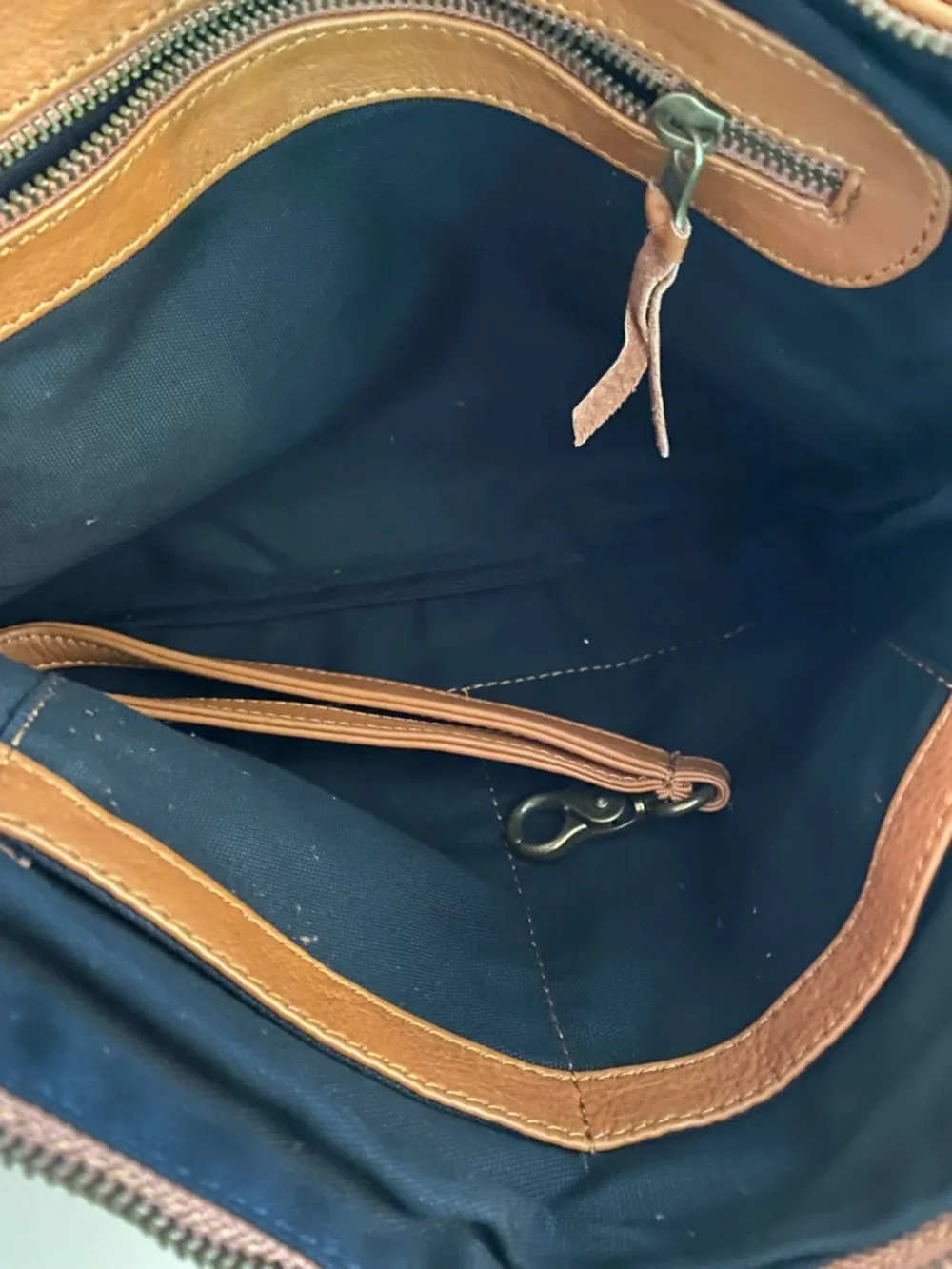 Wanderers Venetian Molto Grande Tan Quality Leather Crossbody Bag Commuter NWT - Picture 13 of 14